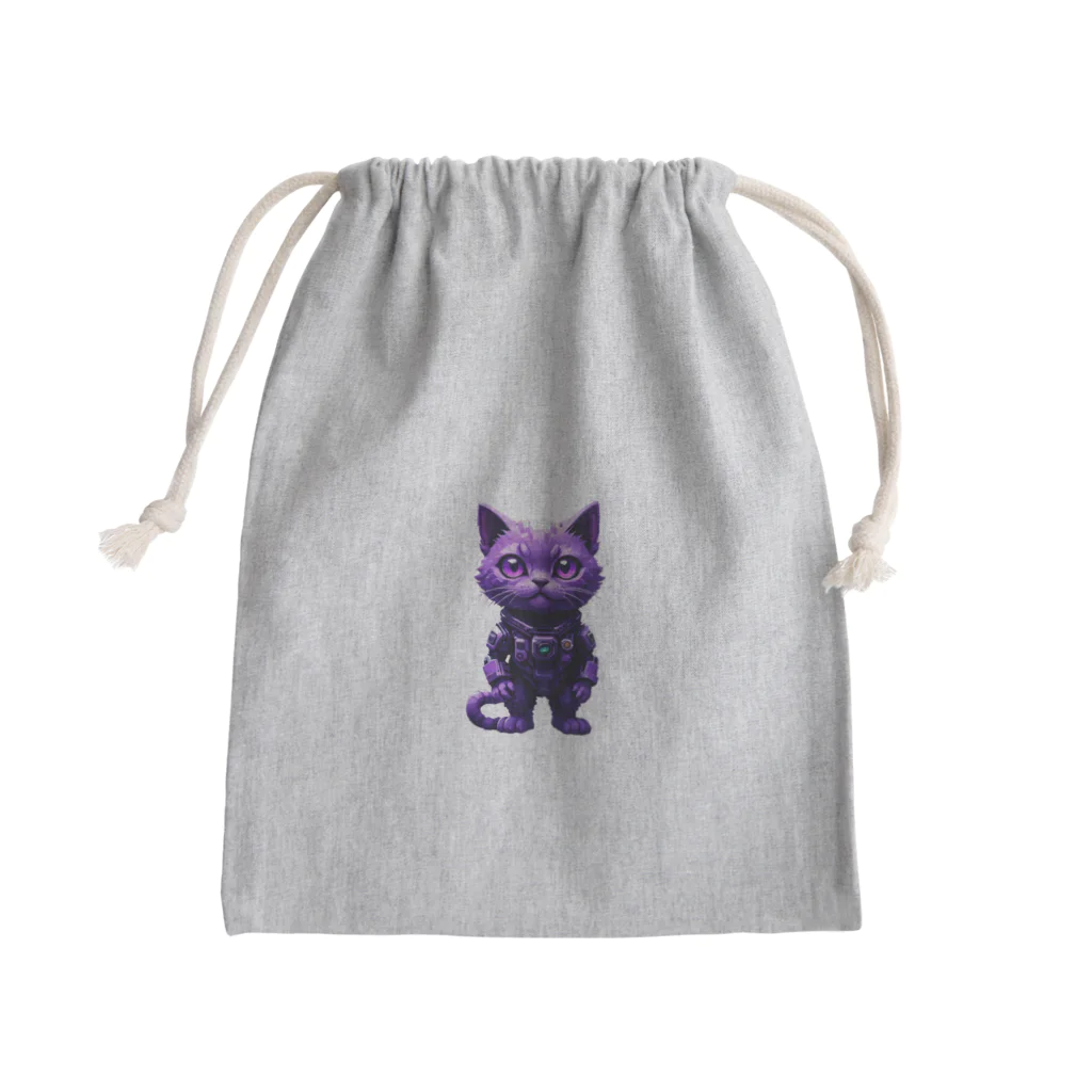 メロンパン猫の宇宙に連れてってくれる猫 Mini Drawstring Bag