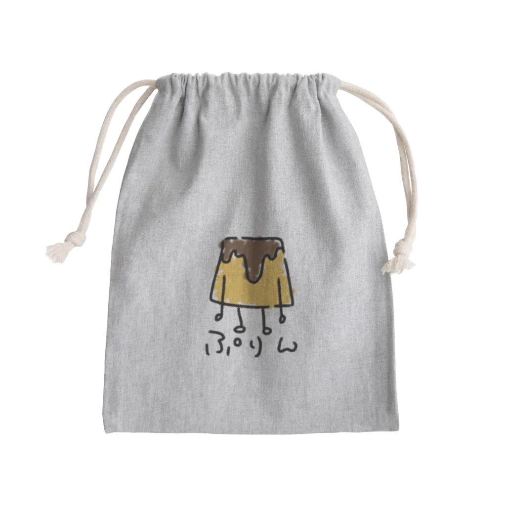 しなもるびゅっふぇのぷりん(からー) Mini Drawstring Bag