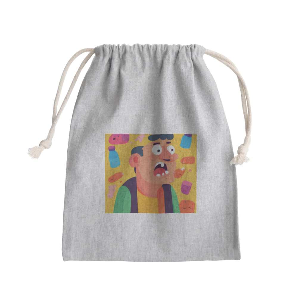 JINPACHIの粘り強い男 Mini Drawstring Bag