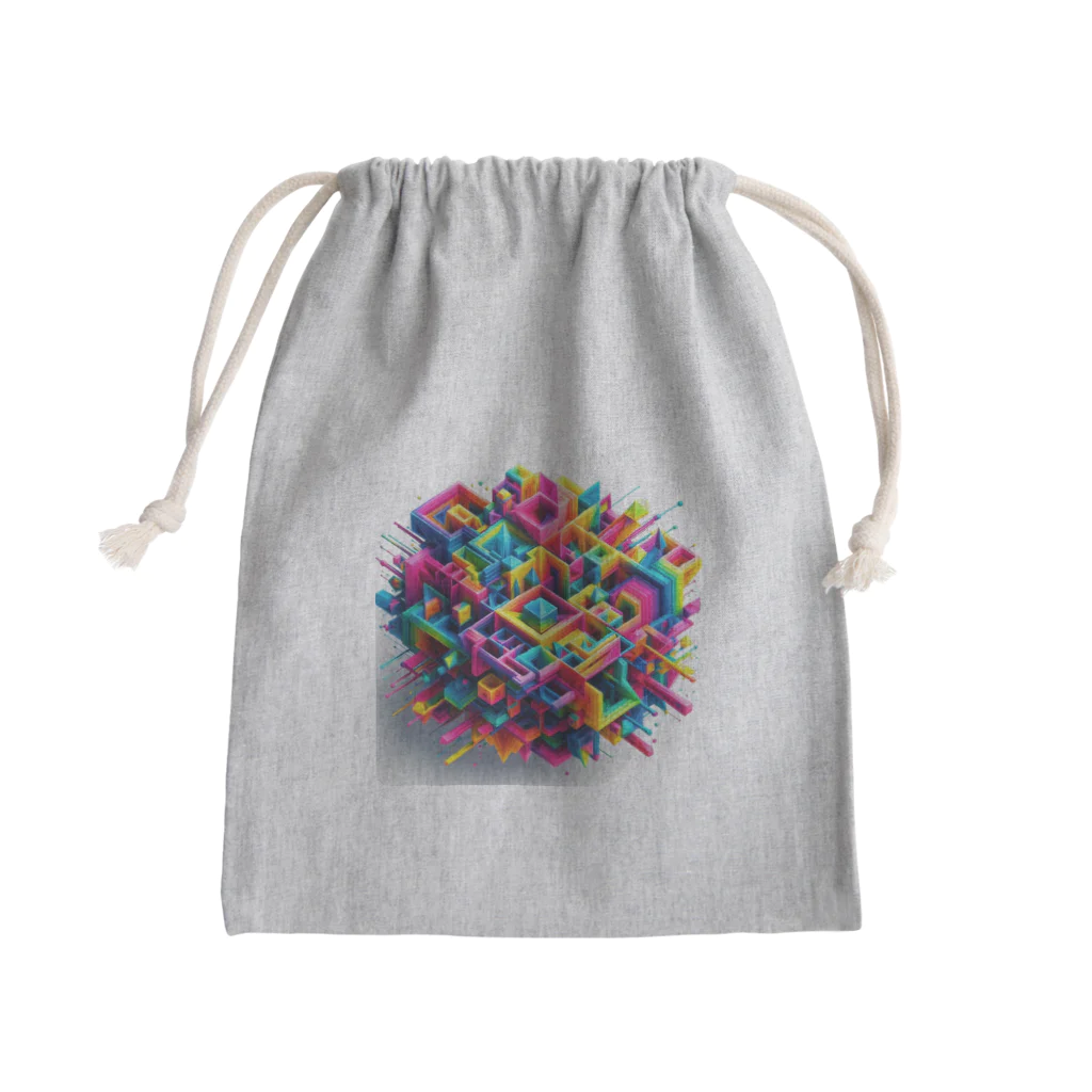 EijiPonの立体 Mini Drawstring Bag