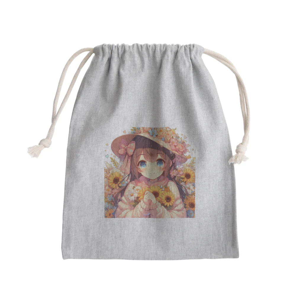 akipoyoのフローラ ちゃん Mini Drawstring Bag