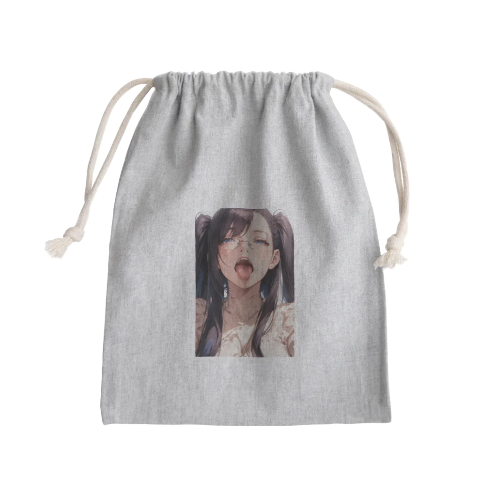美少女学院の黒髪美少女　美鈴ちゃんメガネ Mini Drawstring Bag