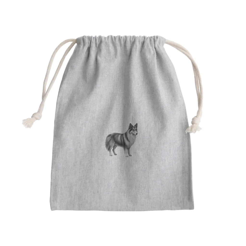 きほんてきにはものと～んのシェットランドシープドッグ Mini Drawstring Bag