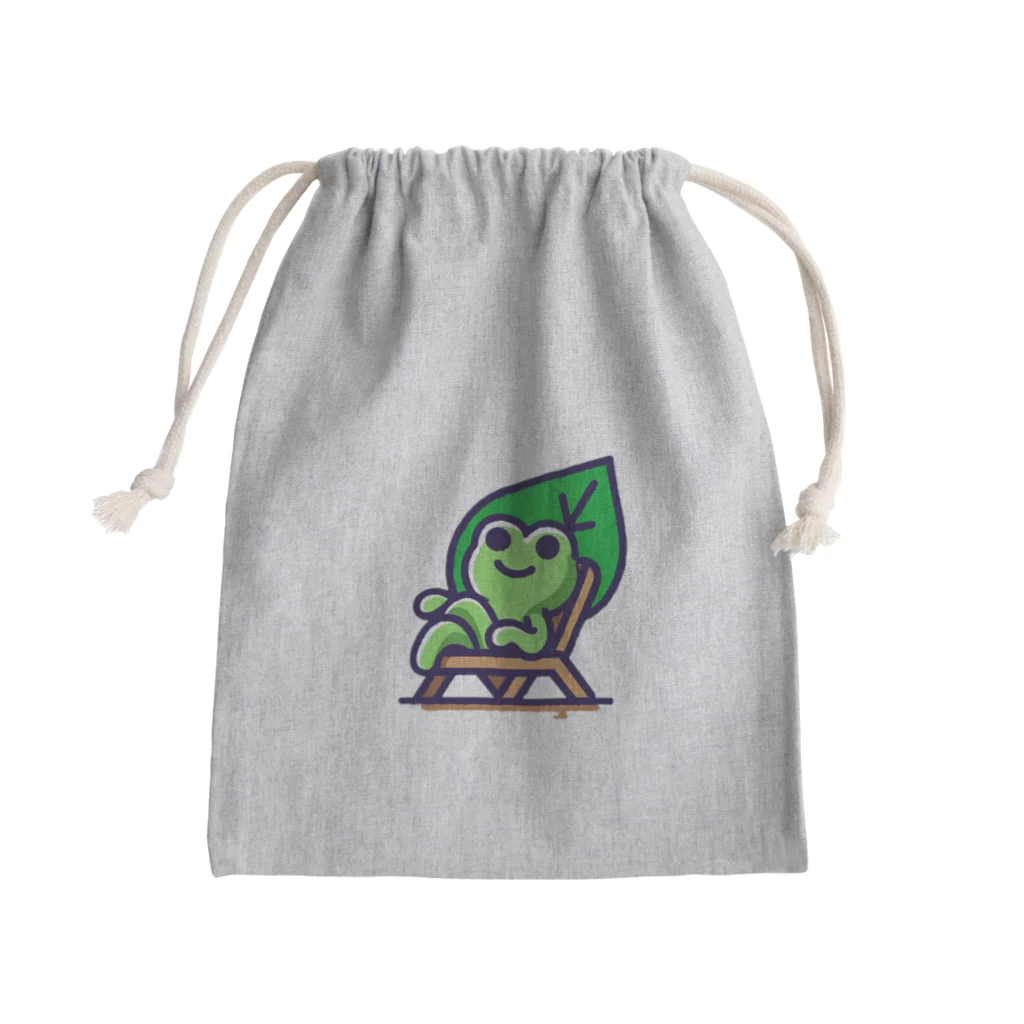 ととのいカエルのととのいカエルくん Mini Drawstring Bag