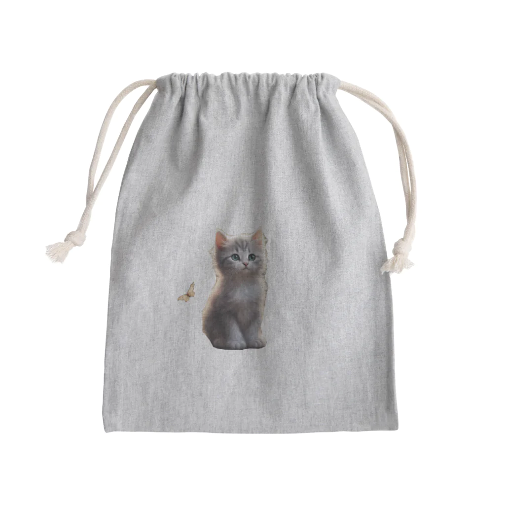 LuuuNのにゃんこ猫 Mini Drawstring Bag