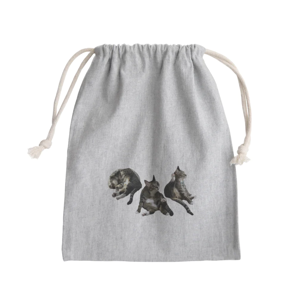 sisyの家ねこ悩殺3ポーズ Mini Drawstring Bag