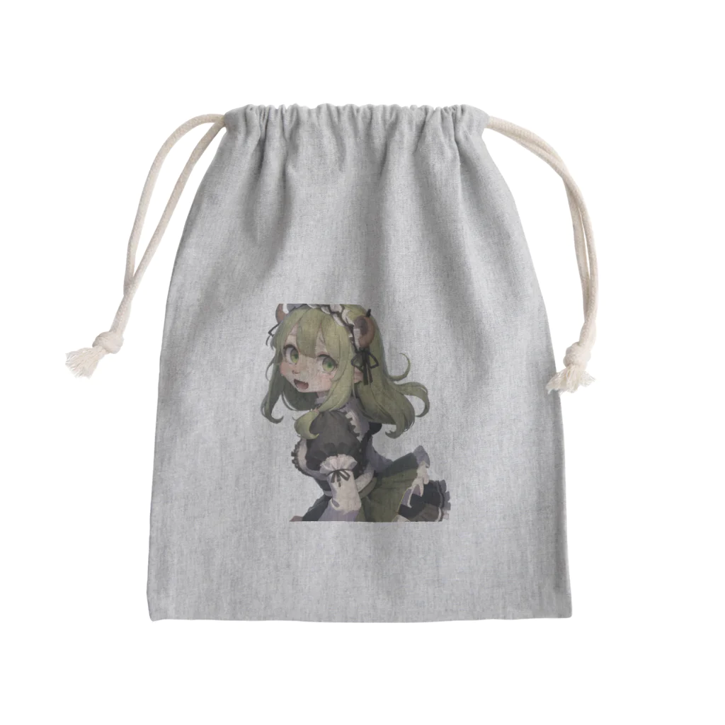 もけもけモンモンのバイソンの女の子　ヴァネッサ Mini Drawstring Bag