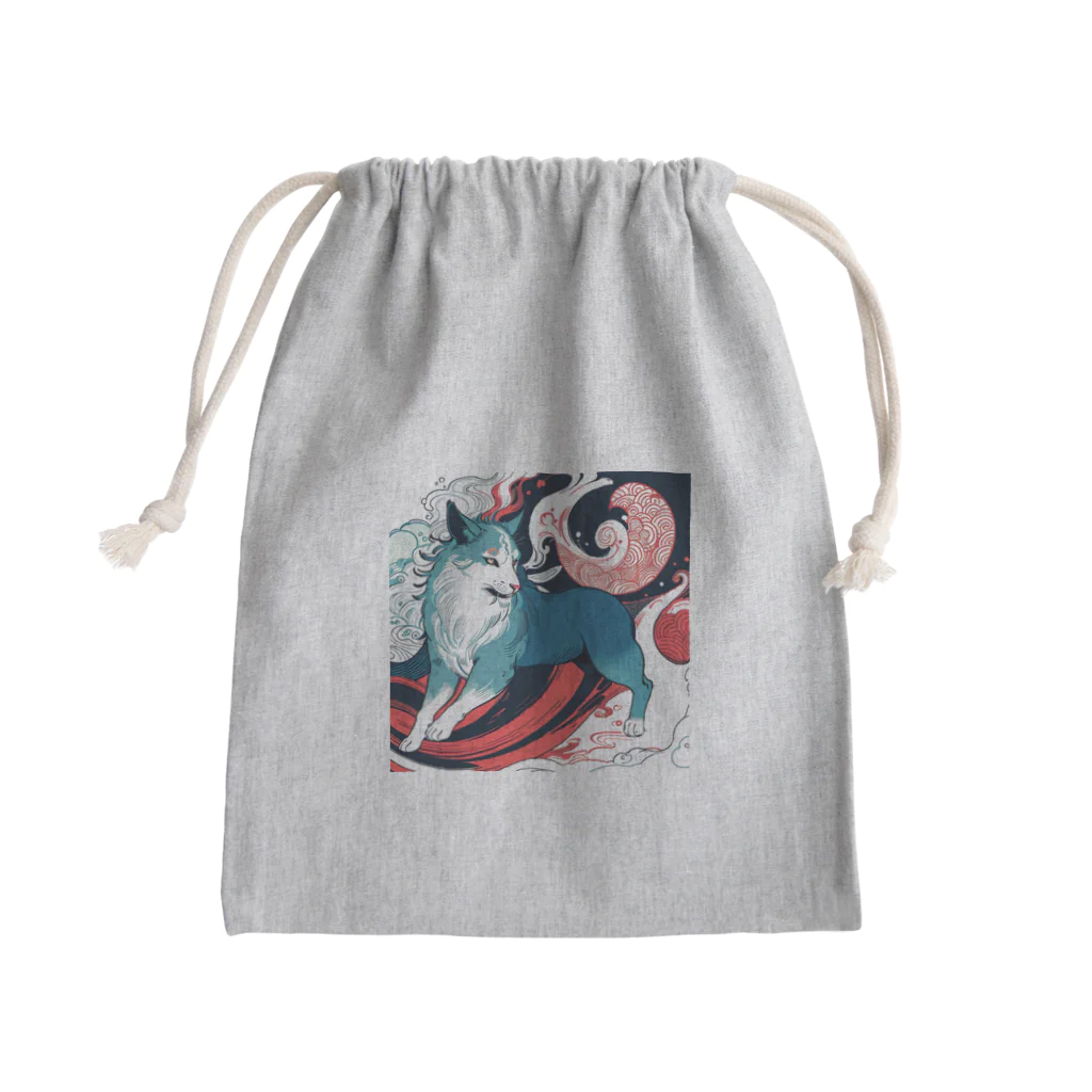 Tarionのうきよ犬7 Mini Drawstring Bag