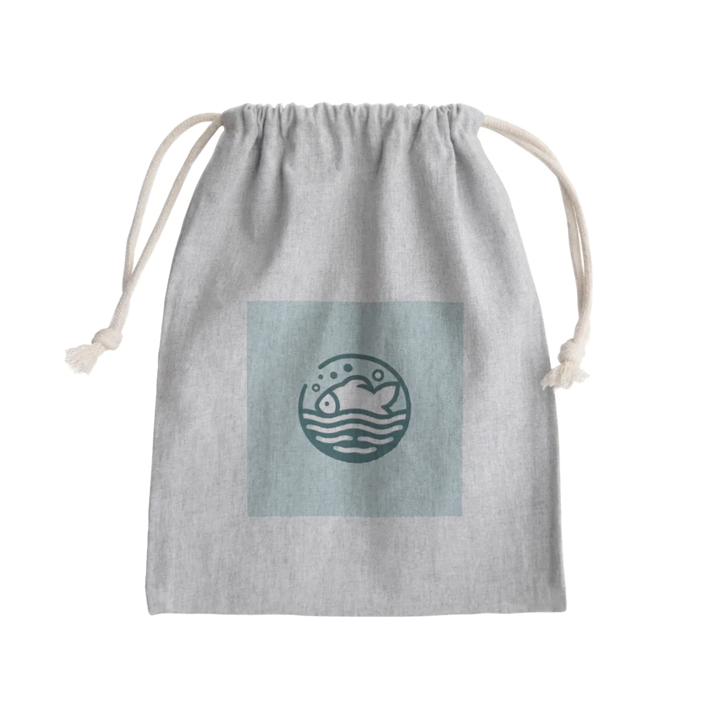 maturedのシンプルなお魚 Mini Drawstring Bag