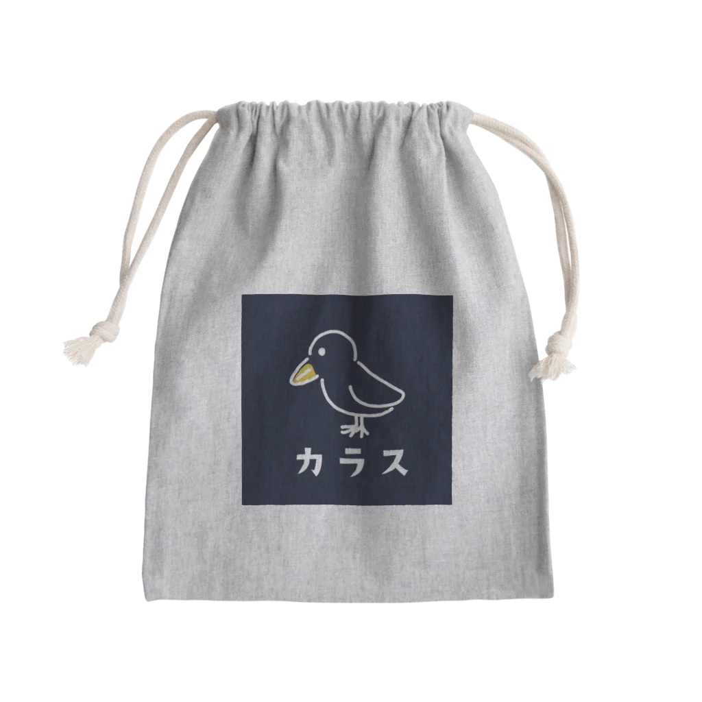 chicodeza by suzuriのただのカラス Mini Drawstring Bag