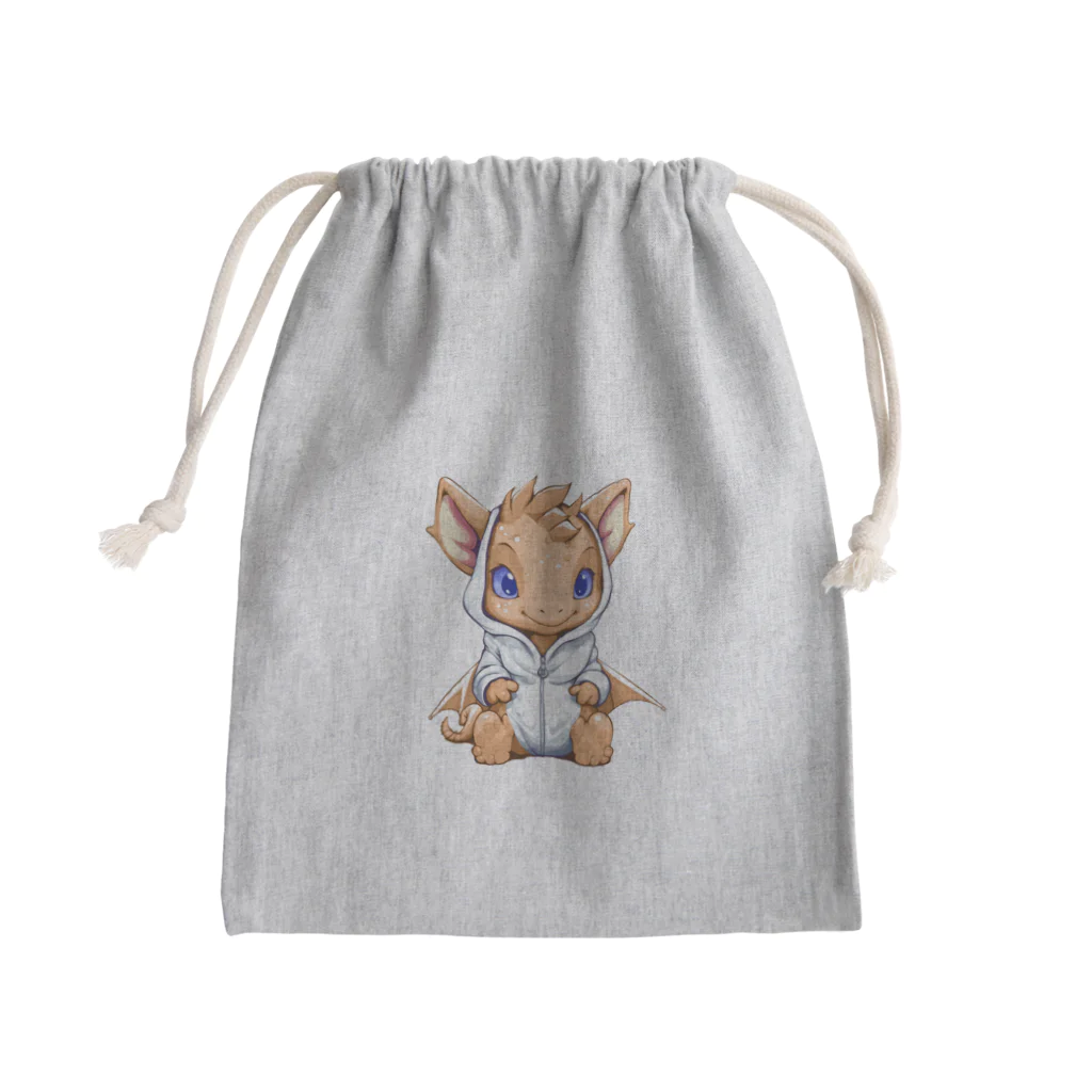 Vasetti_pressのオレンジドラゴン Mini Drawstring Bag