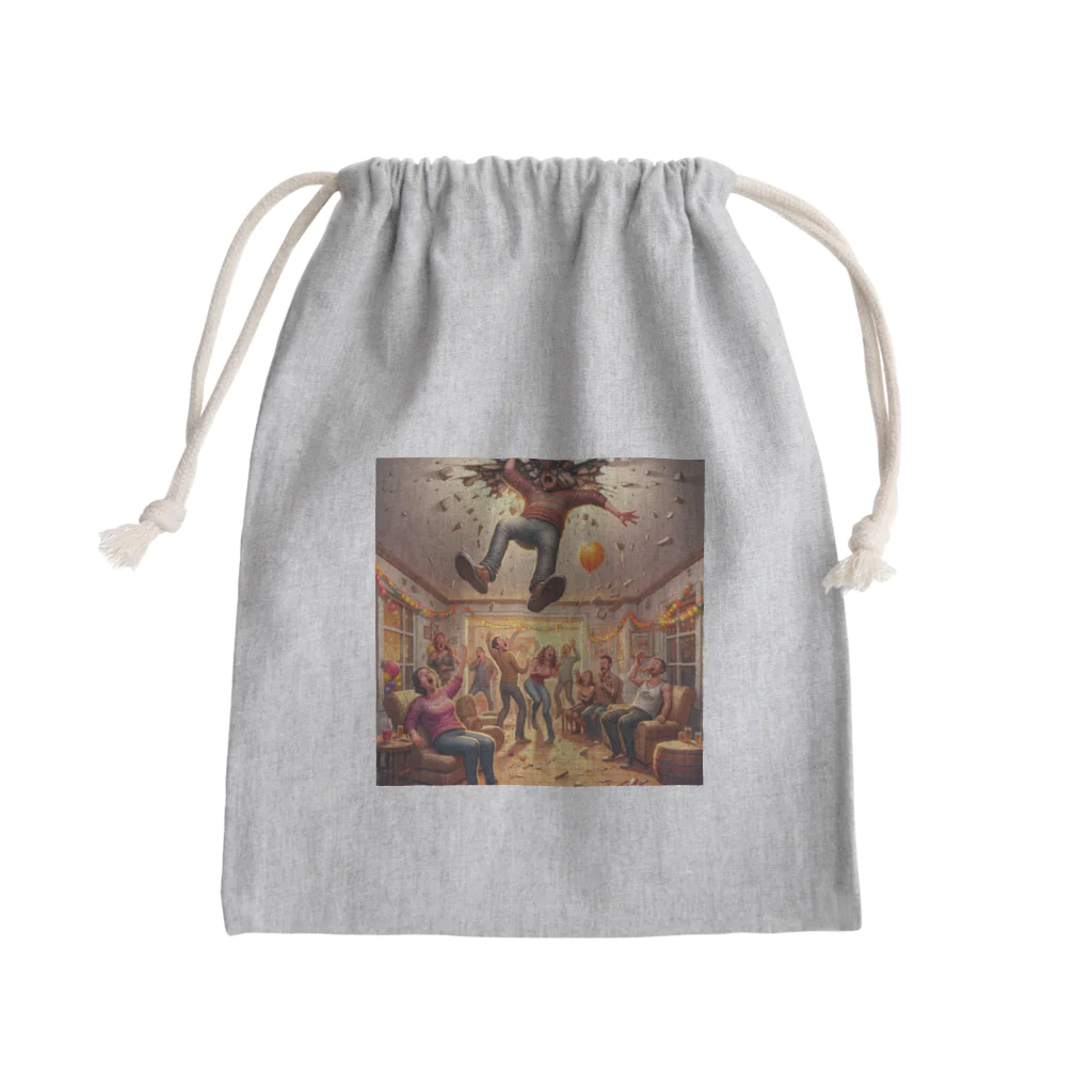 万銭ショップのこーべ大学 Mini Drawstring Bag