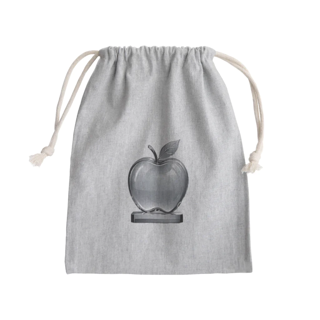 toshi_7のリンゴのガラス彫刻 Mini Drawstring Bag