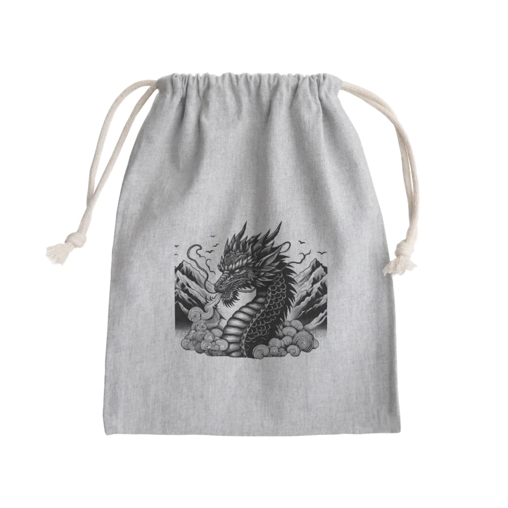 Pokacocoaの龍 Mini Drawstring Bag