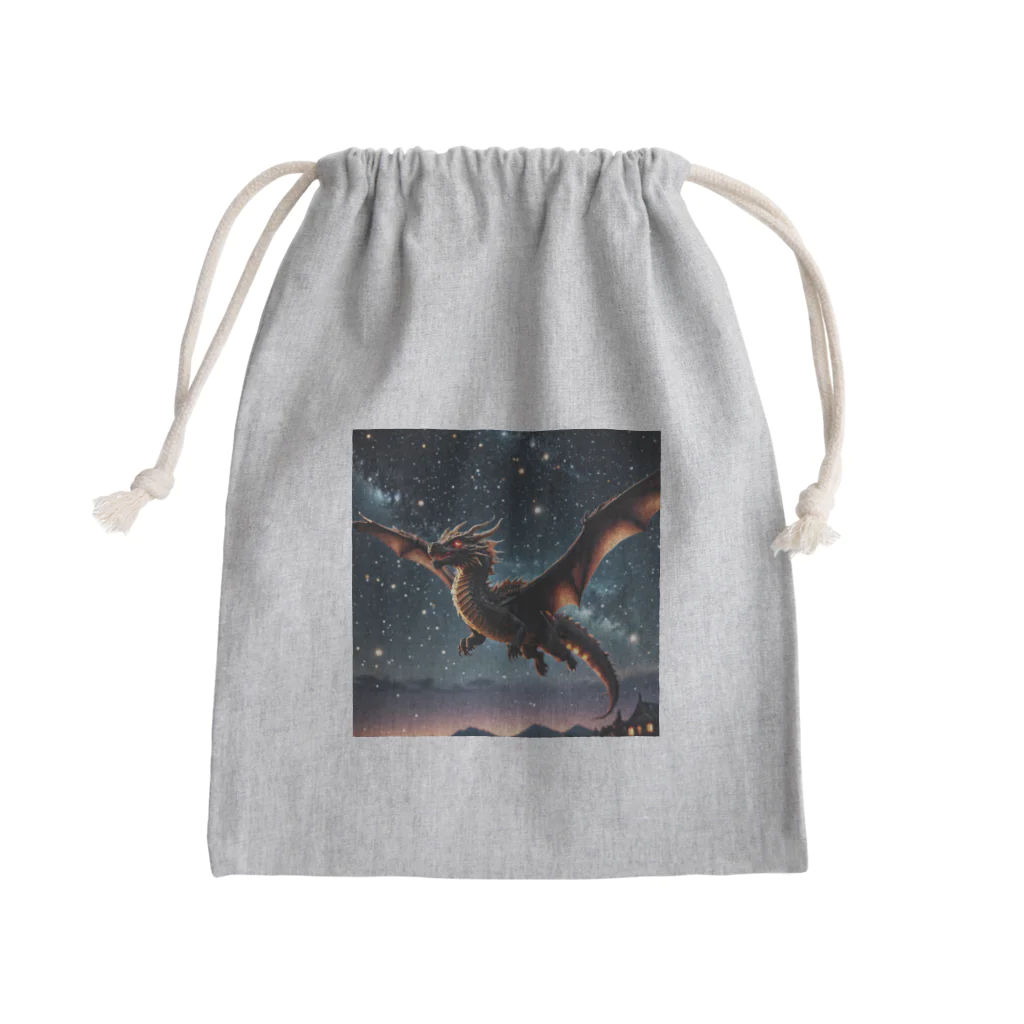 幻想都市の明星のドラゴン Mini Drawstring Bag