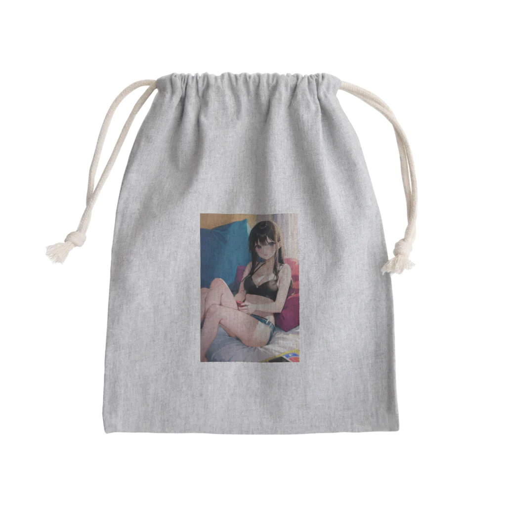 ぷの彼女感 Mini Drawstring Bag