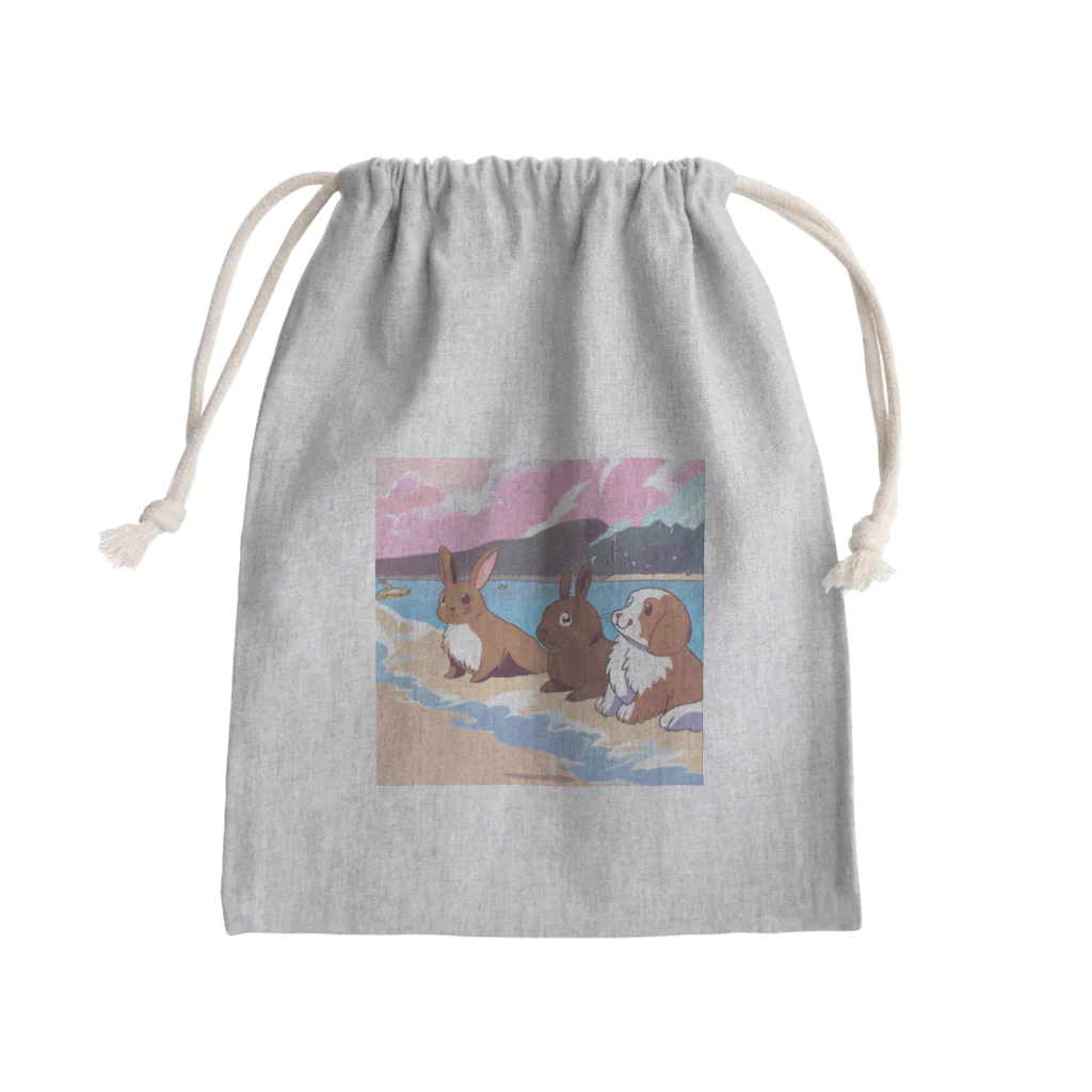 Chama's shopのビーチアニマル Mini Drawstring Bag