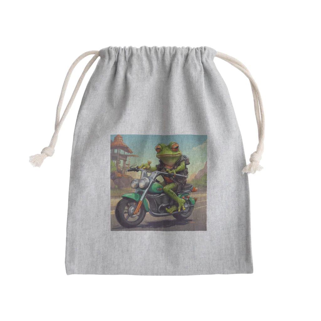 二宮大輔のカエルライダー4兄弟　長男　マッテオ Mini Drawstring Bag