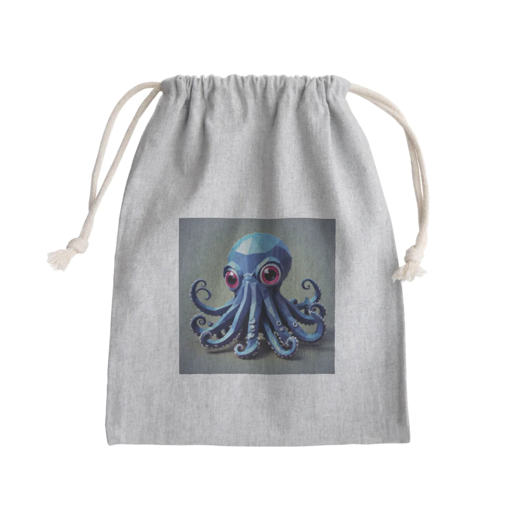 asuto_20のローポリ風タコ Mini Drawstring Bag