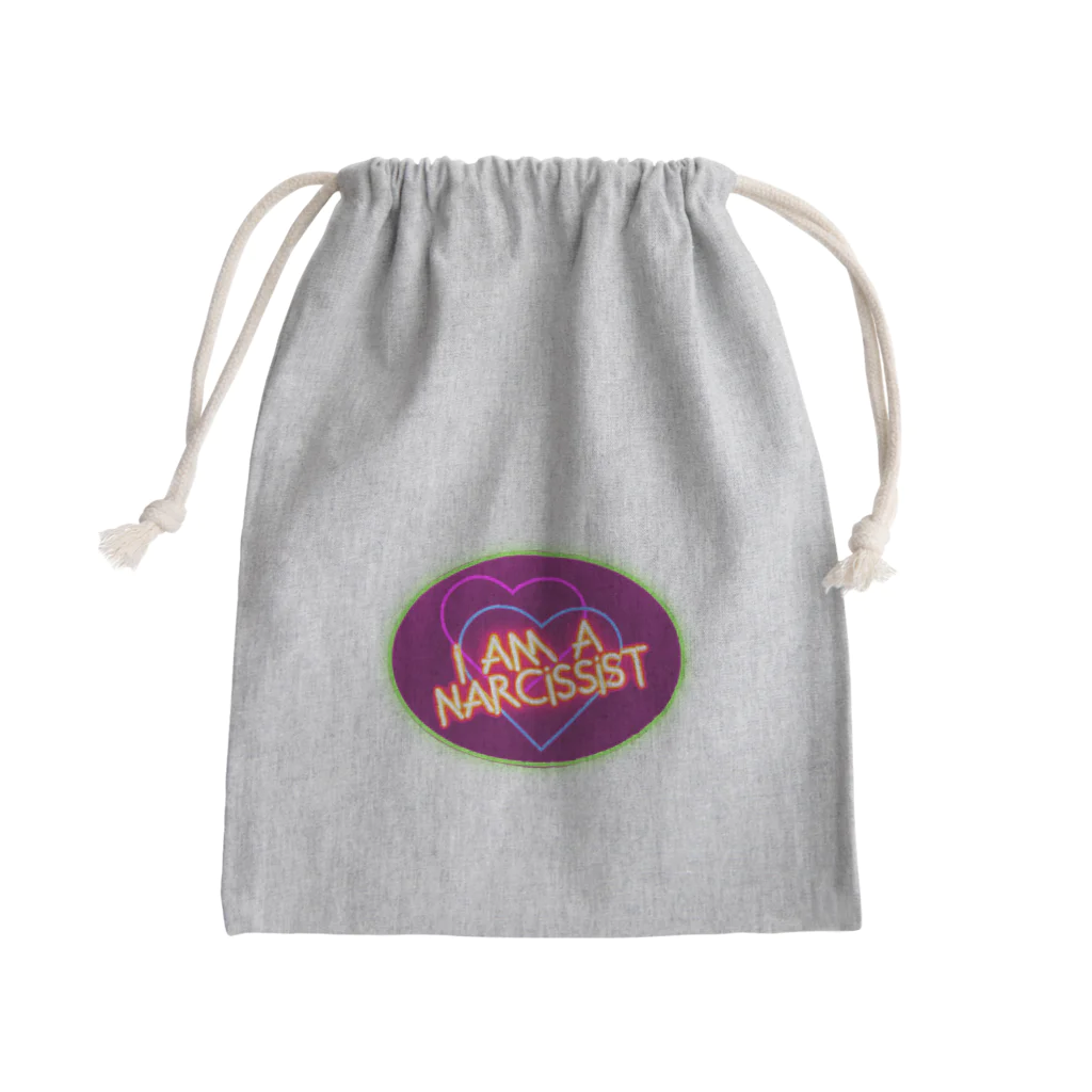 PAW WOW MEOWのI am a NARCISSIST Mini Drawstring Bag