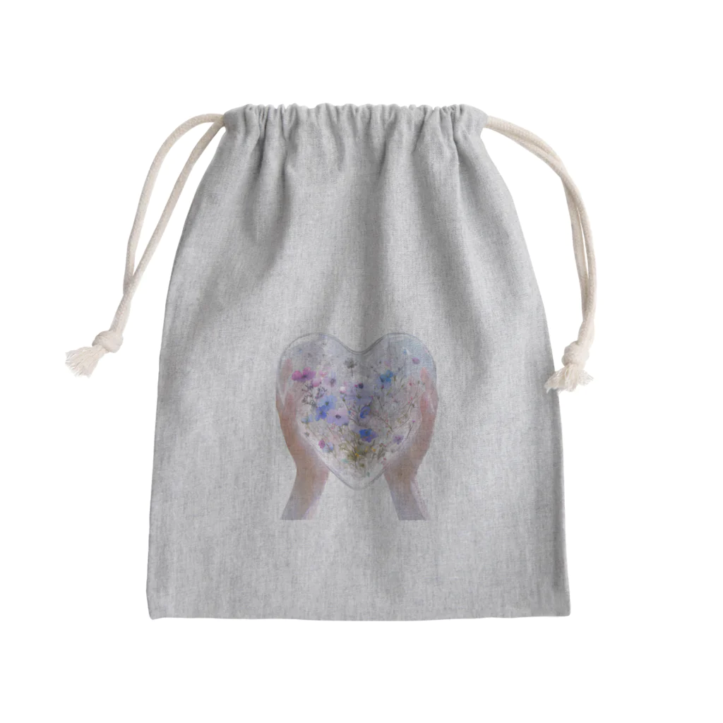 AQUAMETAVERSEのクリスタルの中に押し花がある　なでしこ1478 Mini Drawstring Bag