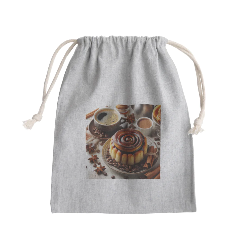 アミュペンの香り高いコーヒーの贅沢コンビネーション✨ Mini Drawstring Bag