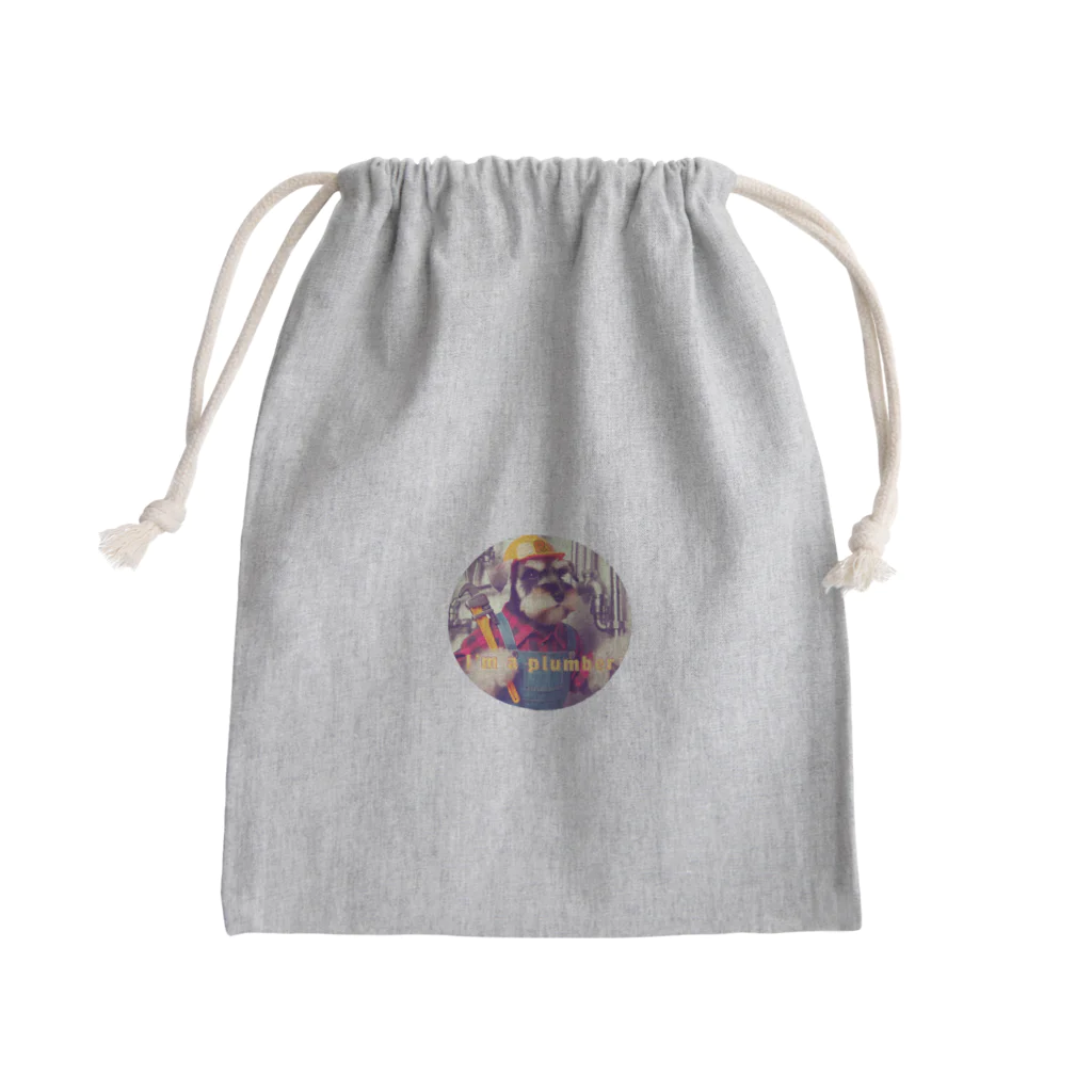 レミオのひとりごとチャンネルの働くワンコ Mini Drawstring Bag