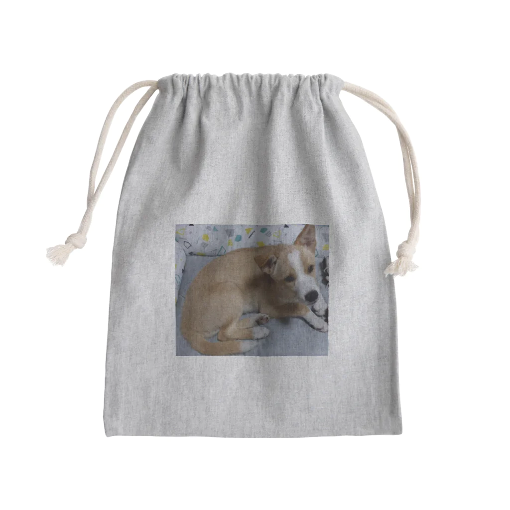 幸せいっぱいちびちゃんの我が家の可愛いちびちゃん Mini Drawstring Bag