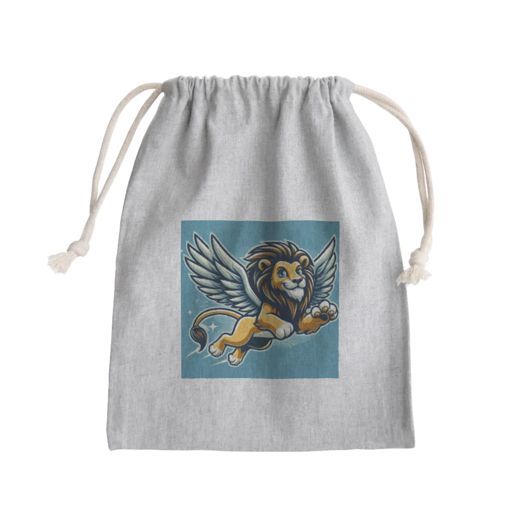 ゆゆゆの翼の生えたライオン Mini Drawstring Bag