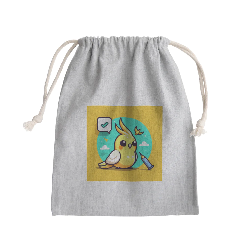 32 310のオカメインコ Mini Drawstring Bag