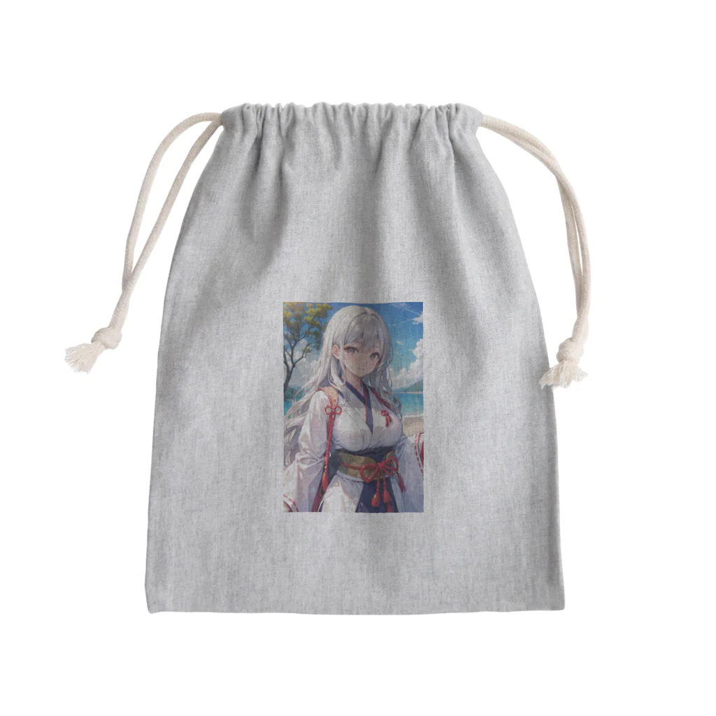 巫女スタぐらむの母性溢れる巫女 Mini Drawstring Bag