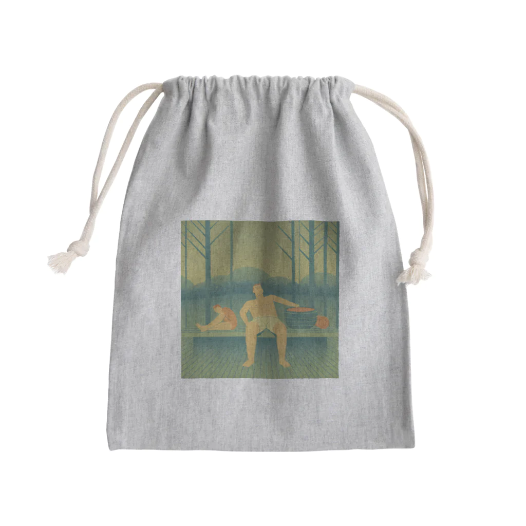 ひぐのスーパーサウナ人 Mini Drawstring Bag