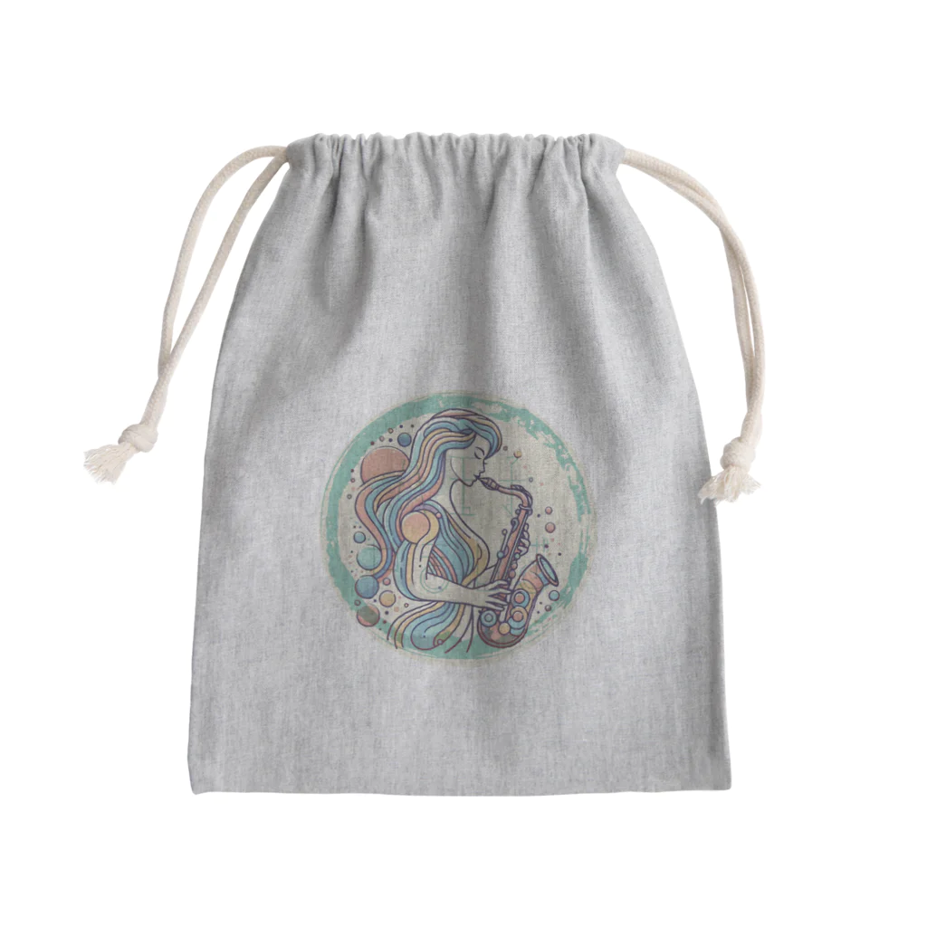 八王子やましぎのテナーサックス ５ Mini Drawstring Bag