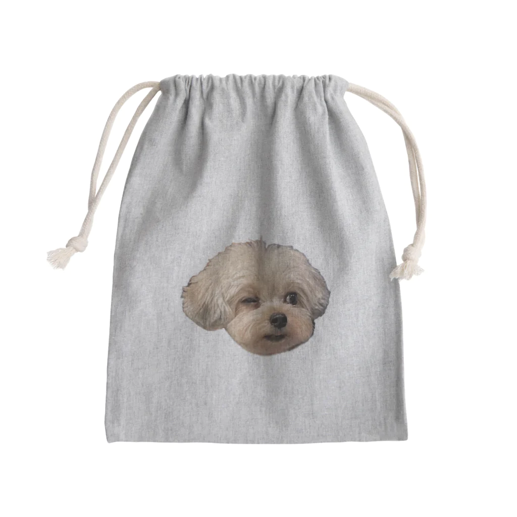 ぽたのおみせの気が利きそうな犬 Mini Drawstring Bag