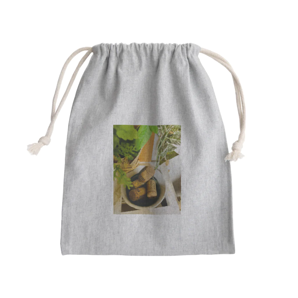 Mizuki・ASIA CATのコルク集め Mini Drawstring Bag