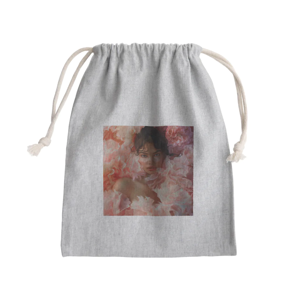 AQUAMETAVERSEのフェイスアート　Tomoe bb 2712 Mini Drawstring Bag