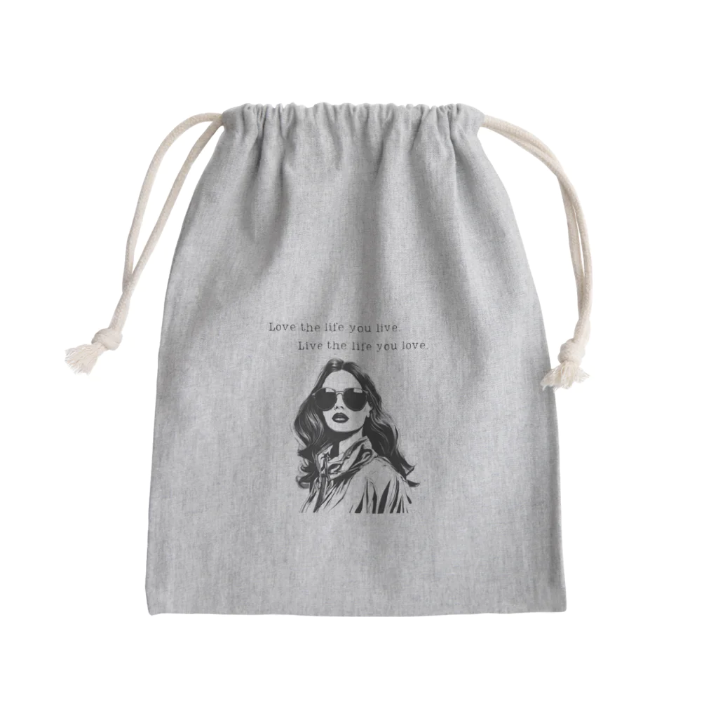 kanasarinoの大人かわいい女性パート４ Mini Drawstring Bag