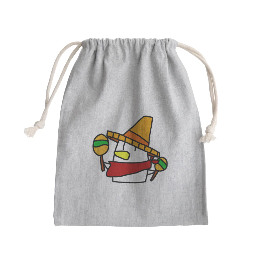 にくにくショップのメキシカンなトリくん② Mini Drawstring Bag