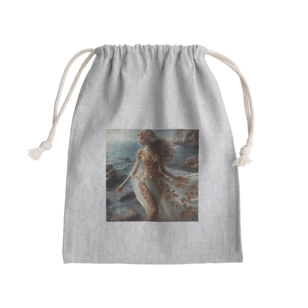 namidamakiの夏の海辺と女神 Mini Drawstring Bag