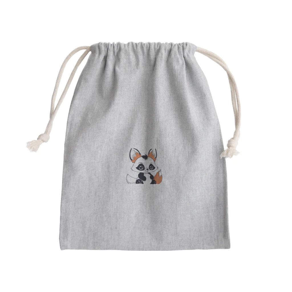 G-EICHISの可愛いパンダキツネ Mini Drawstring Bag