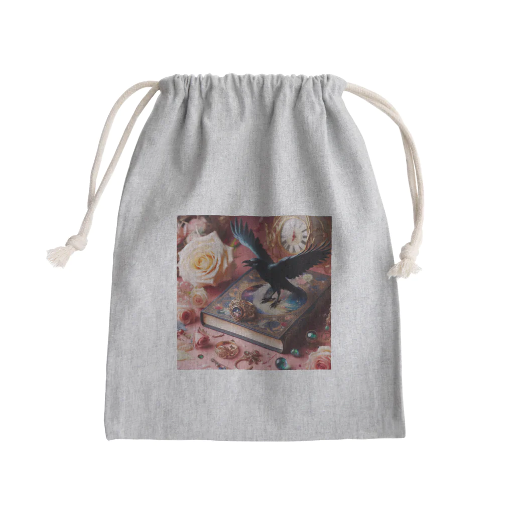 SETURAのカラスと宝石 Mini Drawstring Bag