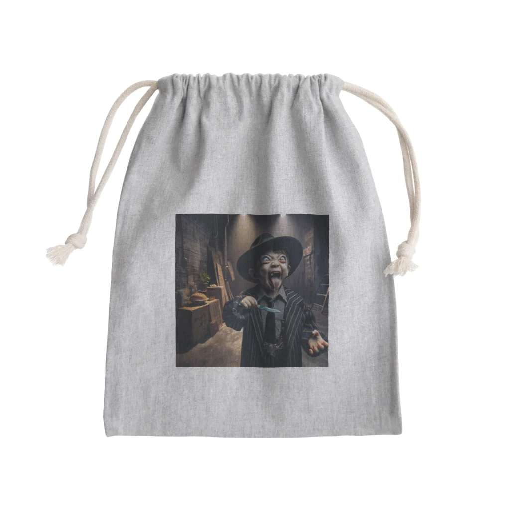 funny-itemsの狂気、子供ギャング Mini Drawstring Bag