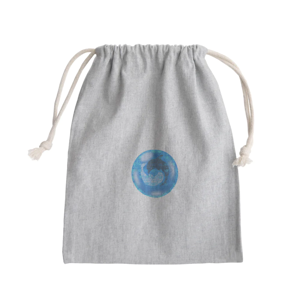 aqua_bioの太陰大極イルカの宝石 Mini Drawstring Bag