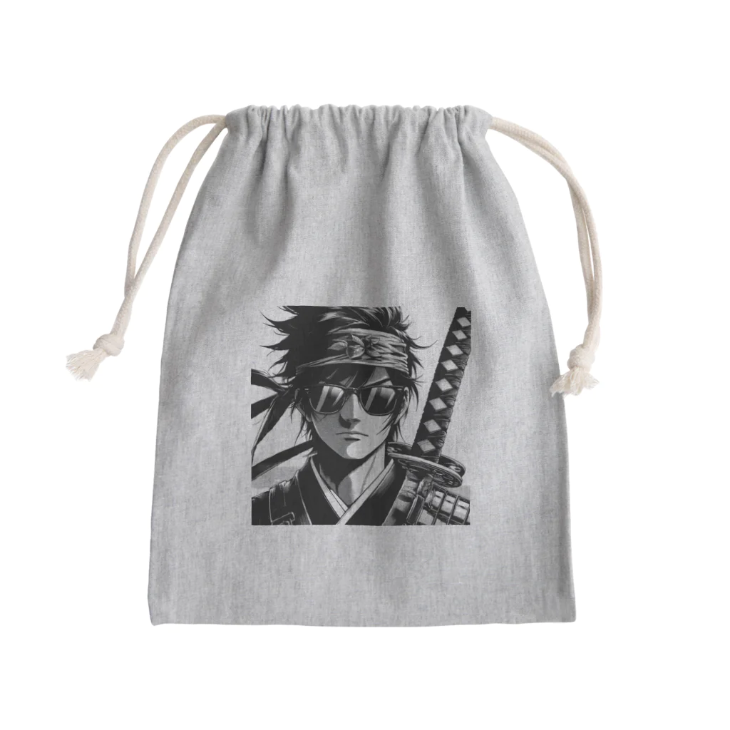 namidamakiのグラサン侍 Mini Drawstring Bag