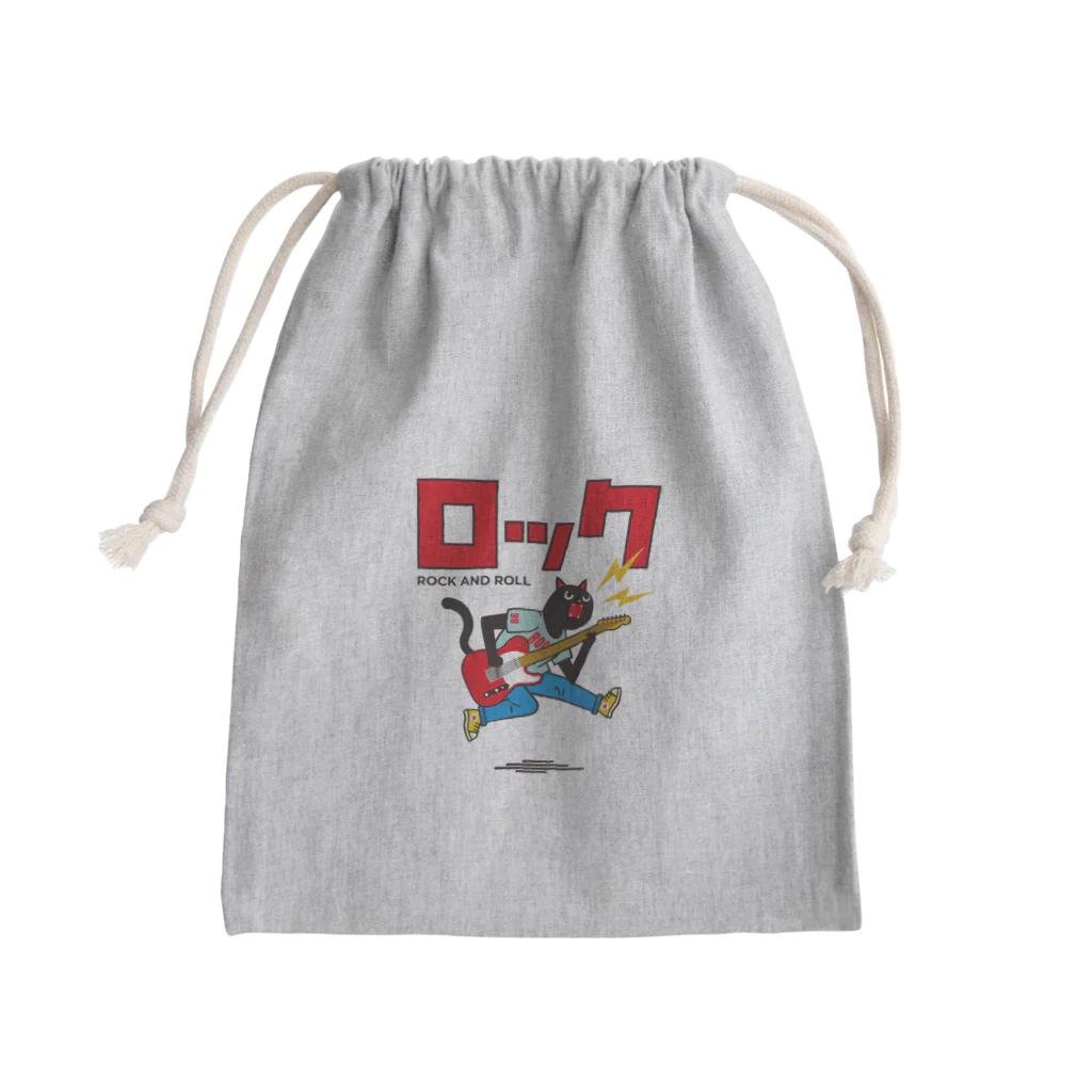 hiropo3のロケンロールねこ Mini Drawstring Bag