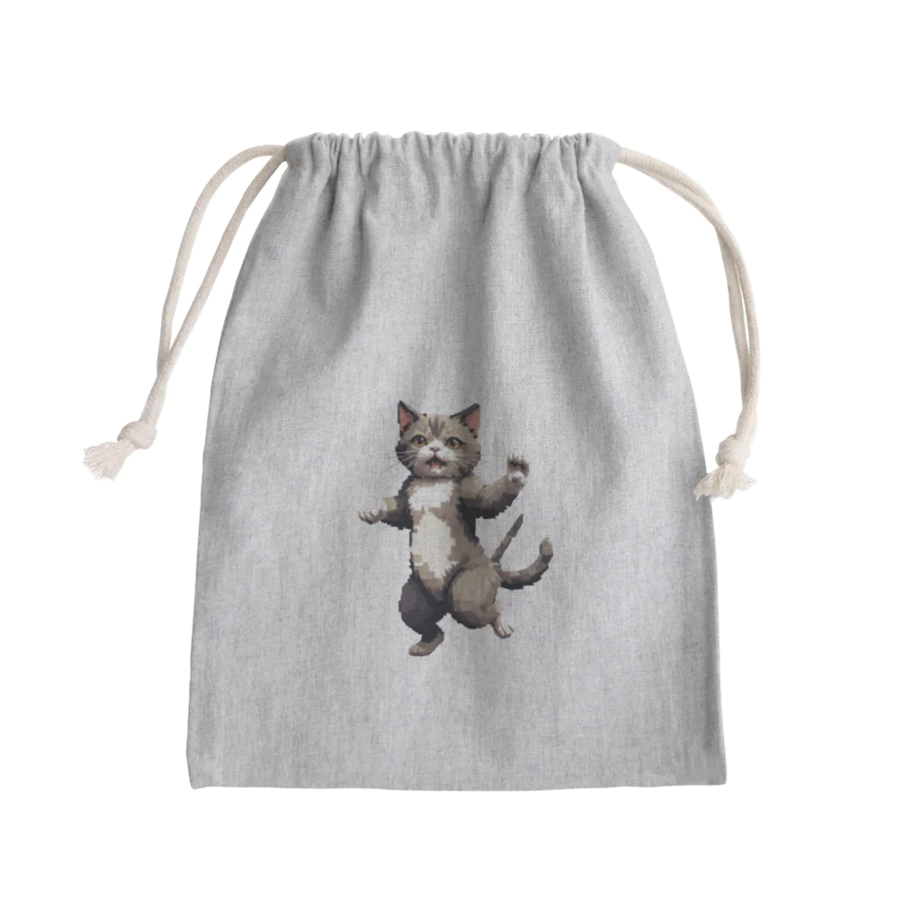 踊る猫たちのオドルキャット Mini Drawstring Bag