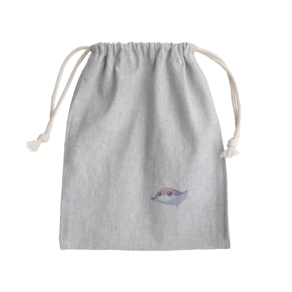 パパリスのまるまるエイちゃん② Mini Drawstring Bag