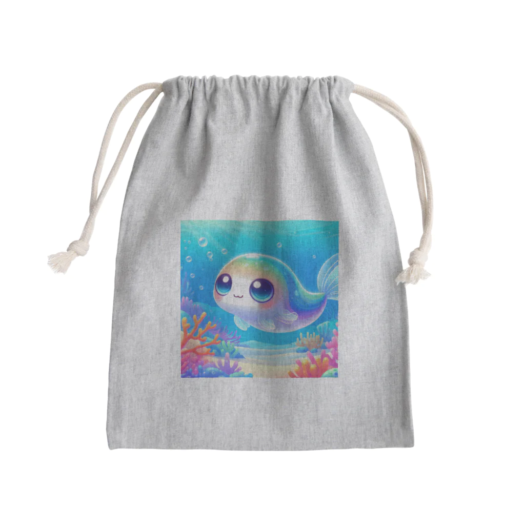 れいのキュートなお魚さんの冒険 Mini Drawstring Bag