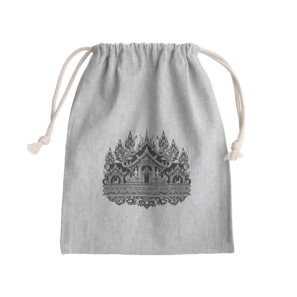 🐘Ganesha Shop🪷のタイ風デザイングッズ Mini Drawstring Bag