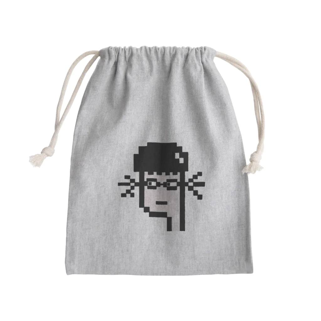 イラストレイターMのメガネくん Mini Drawstring Bag